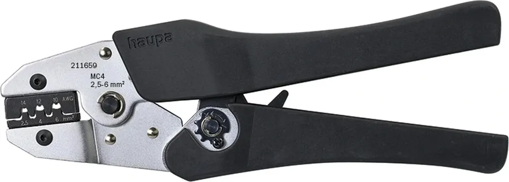 Pince à sertir HAUPA pour connecteur photovoltaïque MC4 2,5-6 mm²