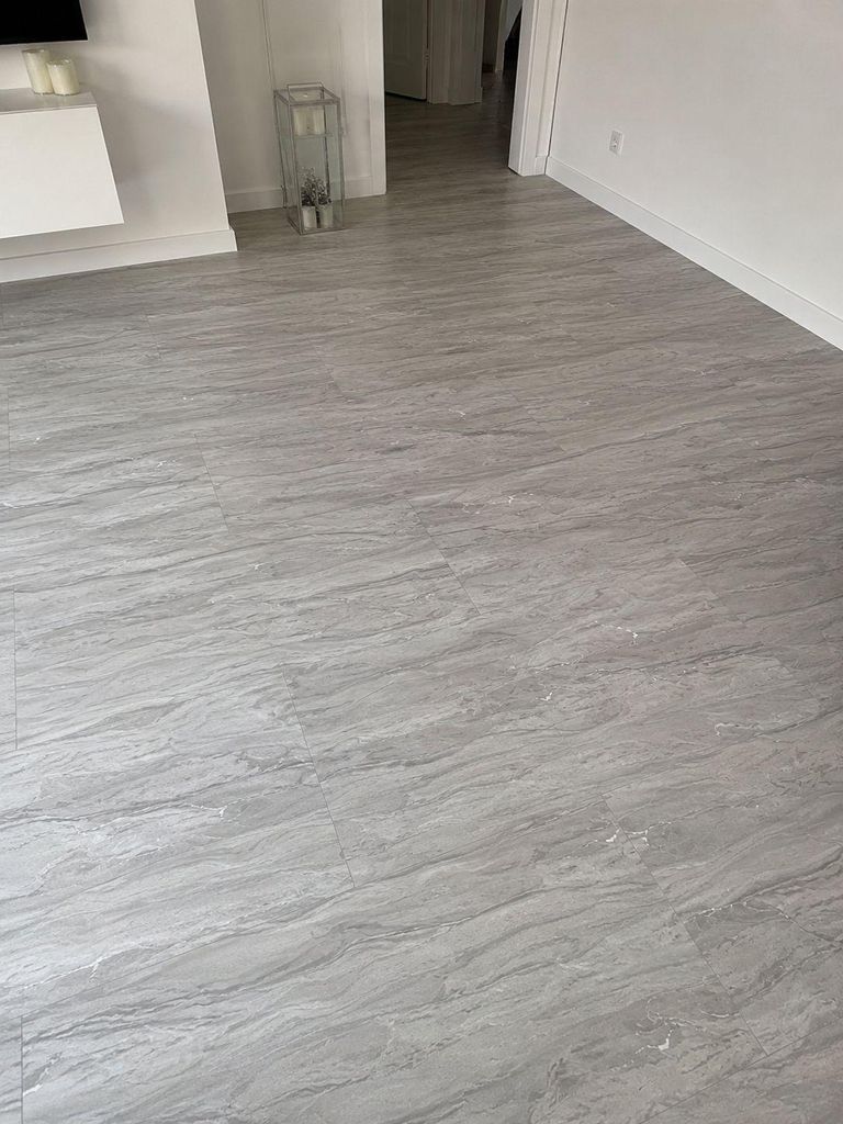Klick-Vinyl CHECK One Kapellen Marmor 2158 Hochglanz-Fliese XL inkl. Trittschall Standard