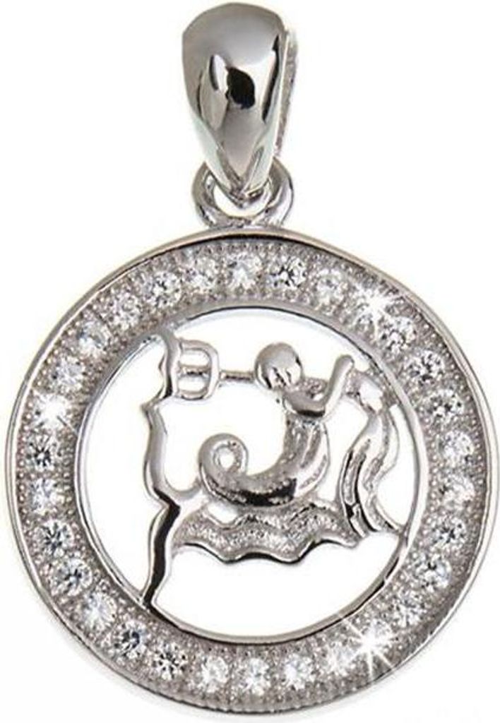 SILBERKETTEN STORE Anhänger Sternzeichen - 925 Silber - Wassermann