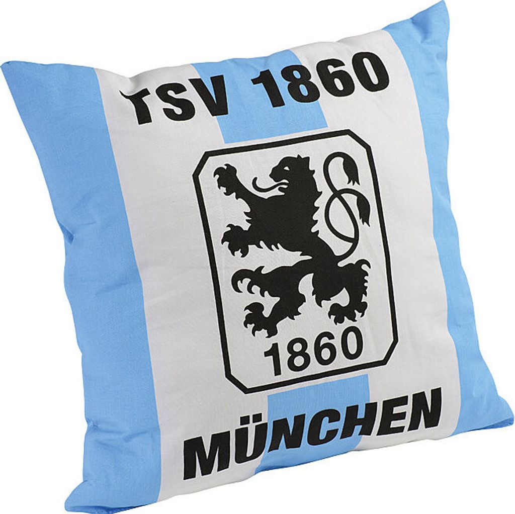 TSV 1860 München Kissen „Stripes" 40 x 40 cm Produktbild 1