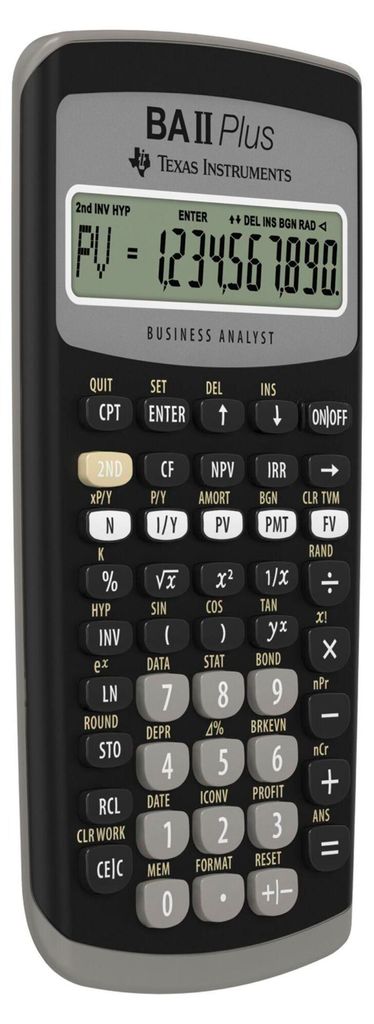 Texas Instruments BA-II Plus, Tasche, Finanzrechner, Produktbild 