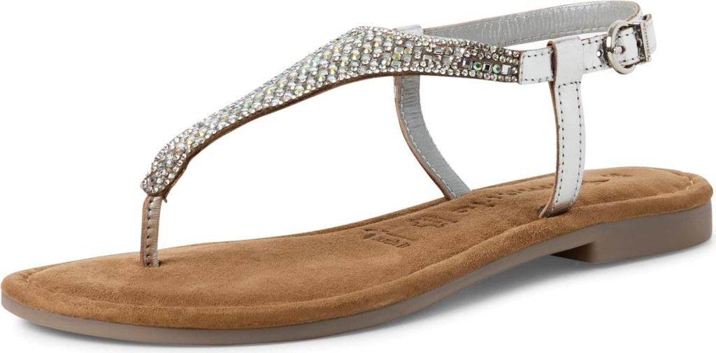 Tamaris Zehenstegsandalen Damen 31393831353430 Silber 37 EU