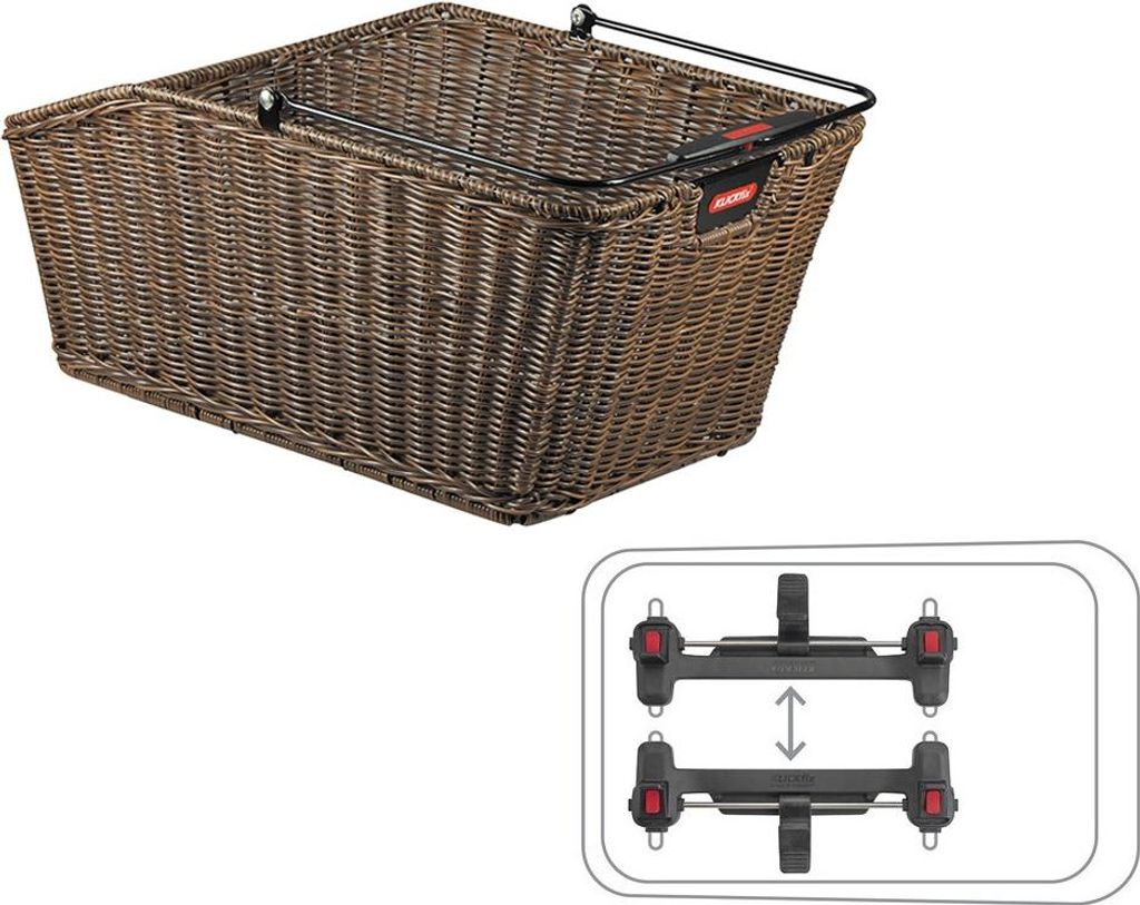 KLICKfix Structura GT, Hinten, Fahrradkorb, Grau, 18 l, 10 Produktbild 