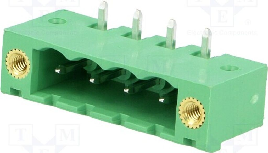 1x Klemmleiste abschaltbar mit 90°-Winkel 5,08mm Wege: 4 Buchse MSTB 2,5/ 4-GF-5,08