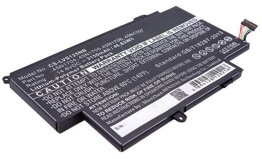 Akku für Lenovo ThinkPad S1 Yoga Li-Pol 14,8 Volt 3150 mAh Produktbild 