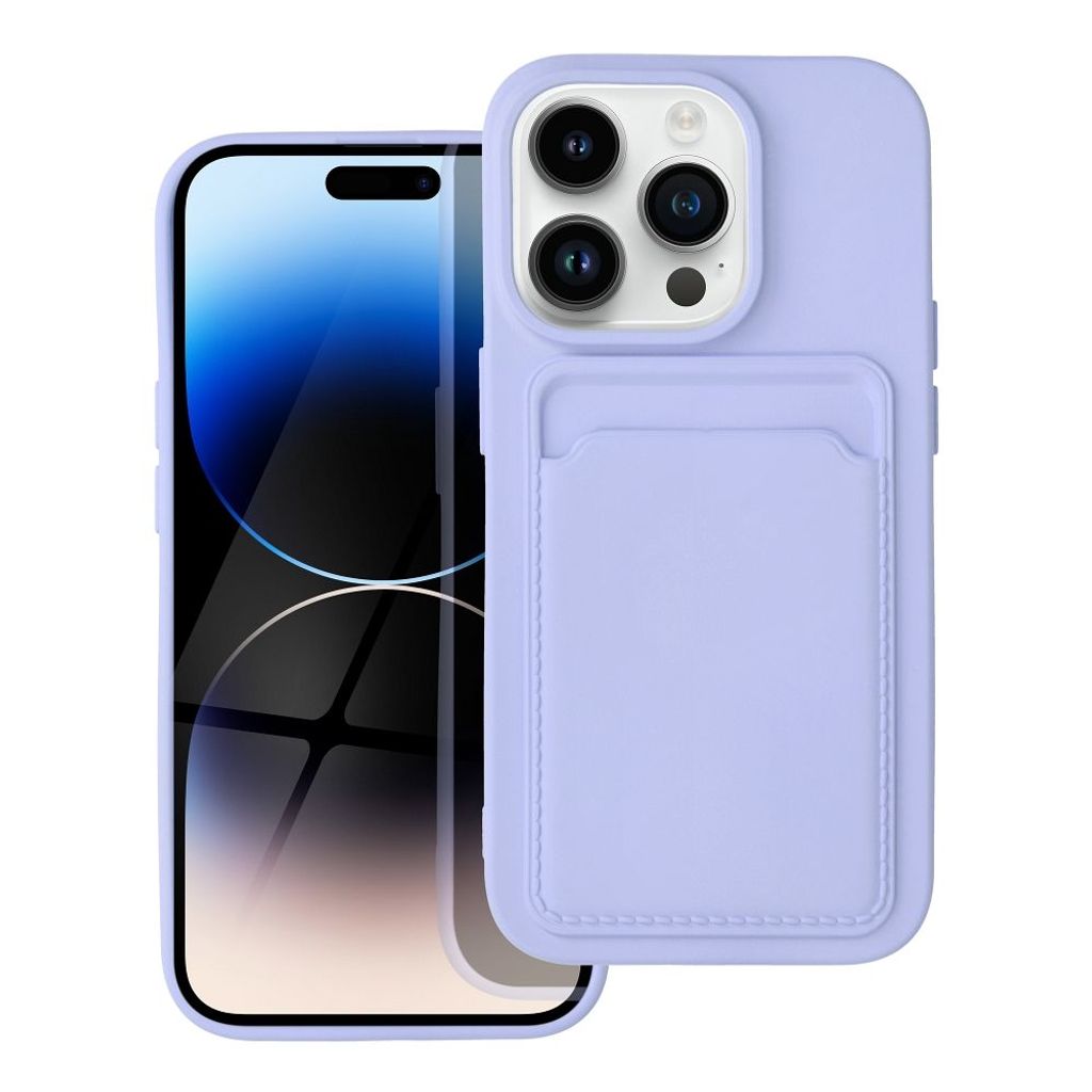 Case passend für iPhone 14 PRO Card Case purple