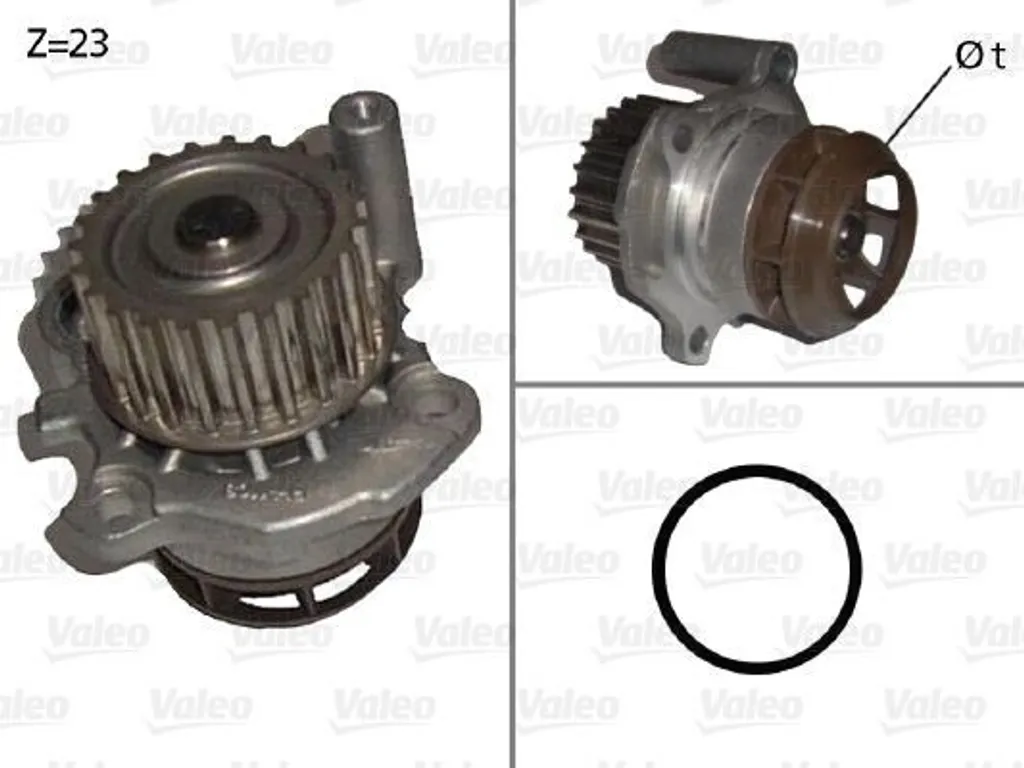Pompe à eau VALEO 506876 pour Audi A3 A4 A6 et VW Golf Passat - OE 06A121011R