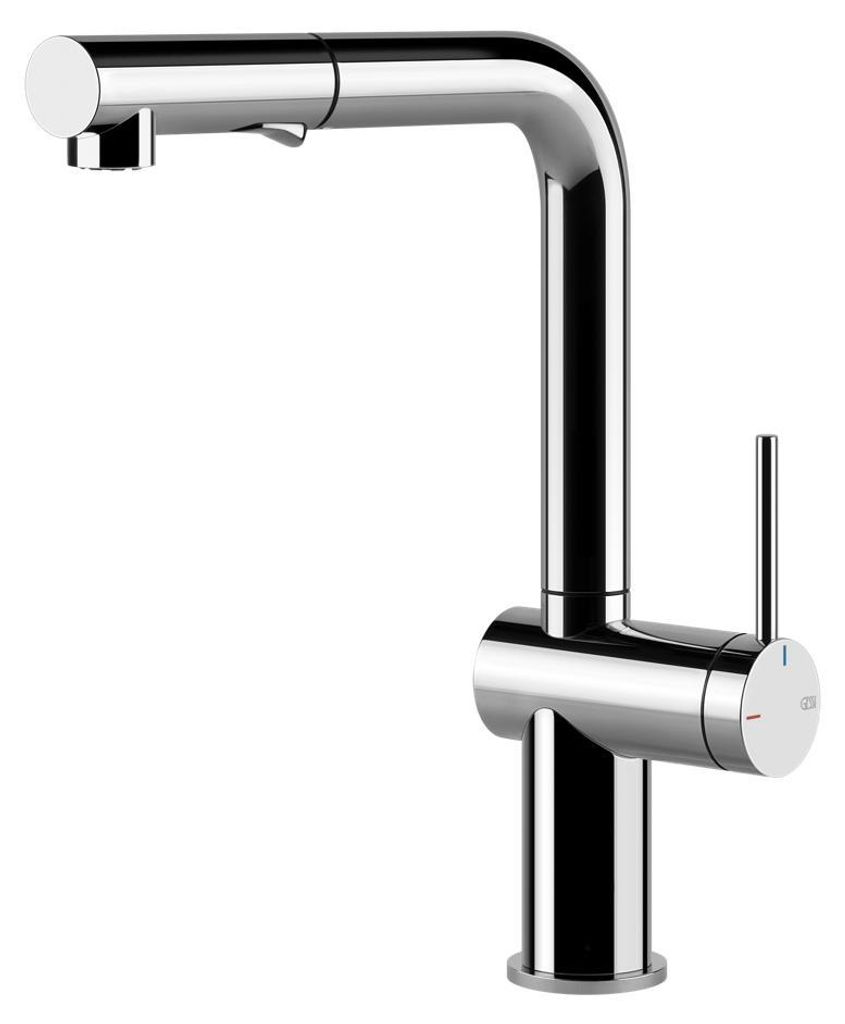Gessi Inedito, Ziehen, Chrom, Hebelgriffe, Einzelbild, Typ Produktbild 