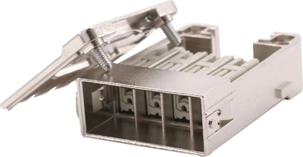Module HARTING Han GigaBit Cat.6A mâle à sertir 8 broches blindé 5 A