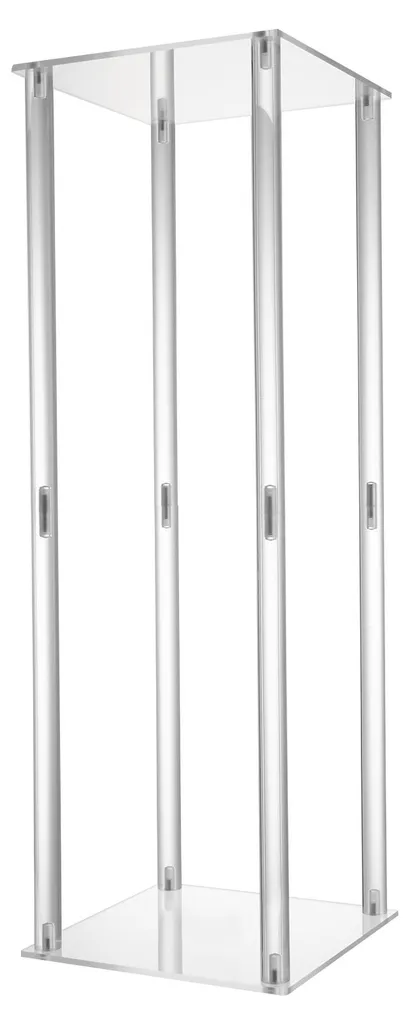 Support vase acrylique transparent design moderne L pour centre de table