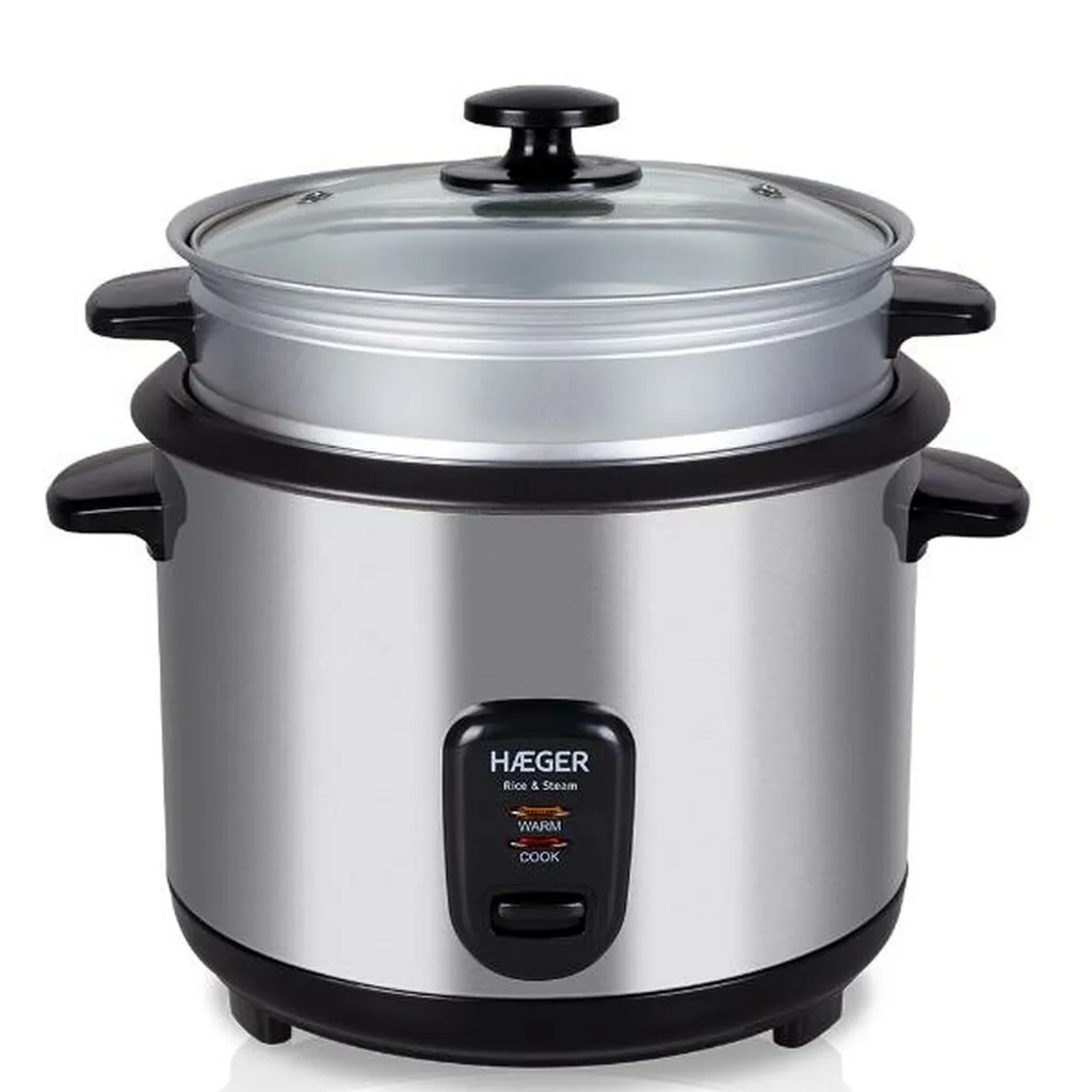 Cuiseur Riz Haeger RC-18L pour Famille - Idéal Riz Sushi et Accompagnements