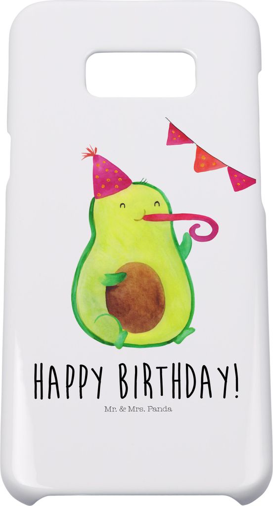 Mr. & Mrs. Panda Samsung Galaxy S8 plus Handyhülle Avocado Geburtstag - Weiß - Geschenk, Cover, Alles Gute, Handy Case, Handycover, Party, Feier,...