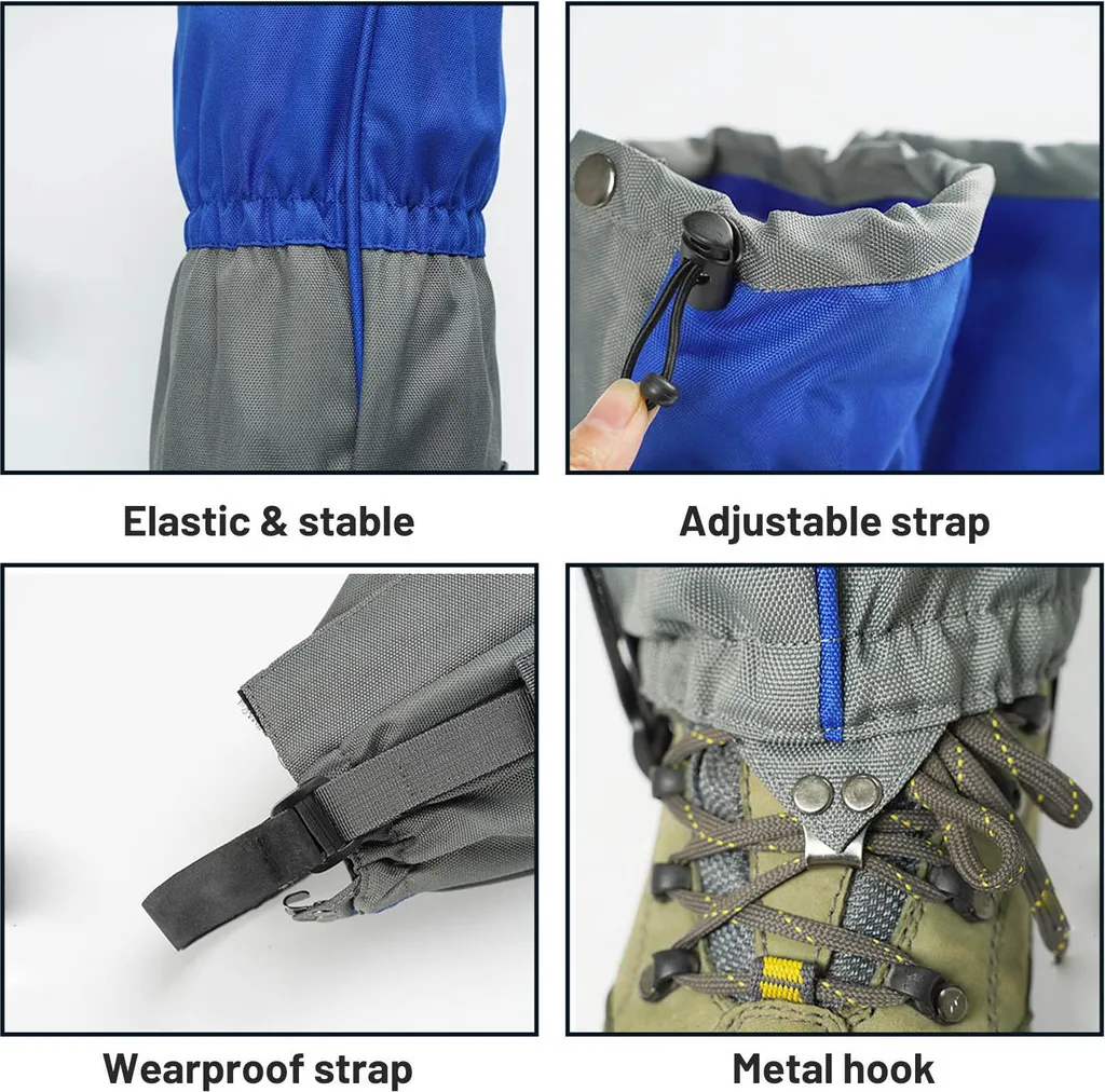 Couvre-chaussures imperméables avec épissure renforcée pour le ski - 5