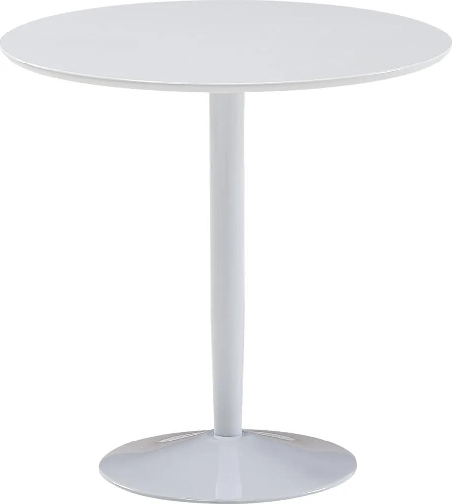 Tavolo Rotondo Wohnling 75x75 Bianco Lucido | Tavolo Cucina Piccolo - 6