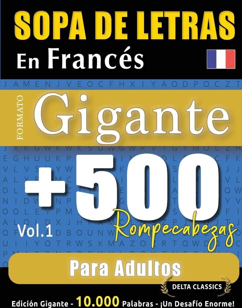 Sopa De Letras En Francés Formato Gigante