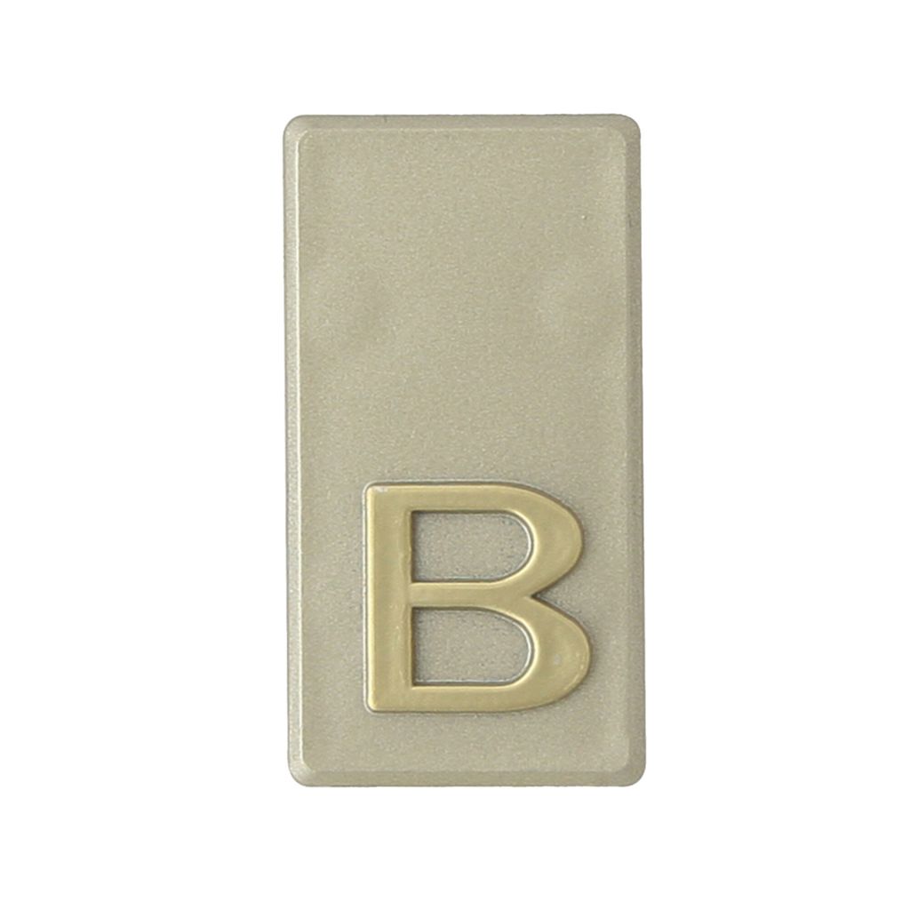 DOMINO Buchstabe Briefkasten Selbstklebend – B | 3D Türbuchstabe Aufkleber | Hausbuchstabe Klebend | Klebebuchstaben Wetterfest | Buchstaben zum...