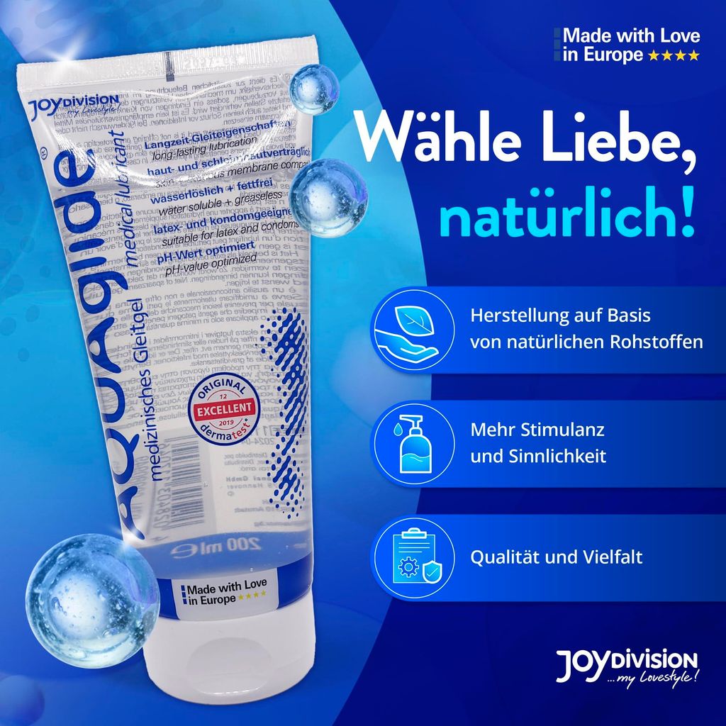 kaufland gleitgel JOYDIVISION Original AQUAglide 200 ml Gleitgel Natural,