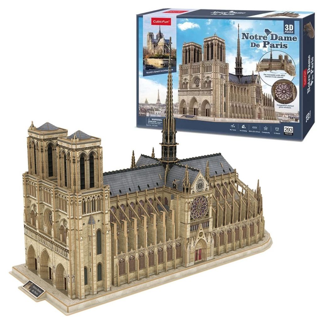 Puzzle 3D 293 dílků Notre Dame Obrázek produktu 