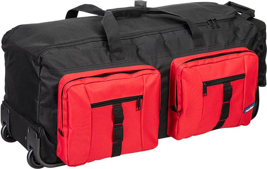 Reisetasche mit mehreren Taschen. - Schwarz
