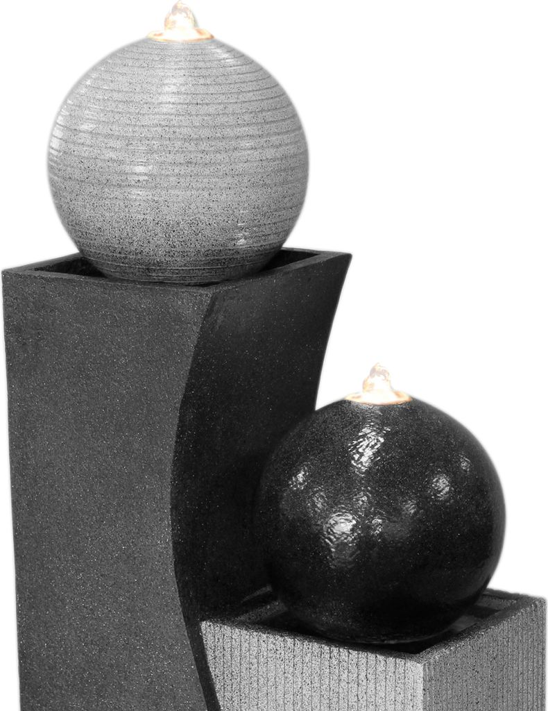 Dehner Gartenbrunnen Ying Yang mit LED Beleuchtung, ca. 94 Produktbild 2