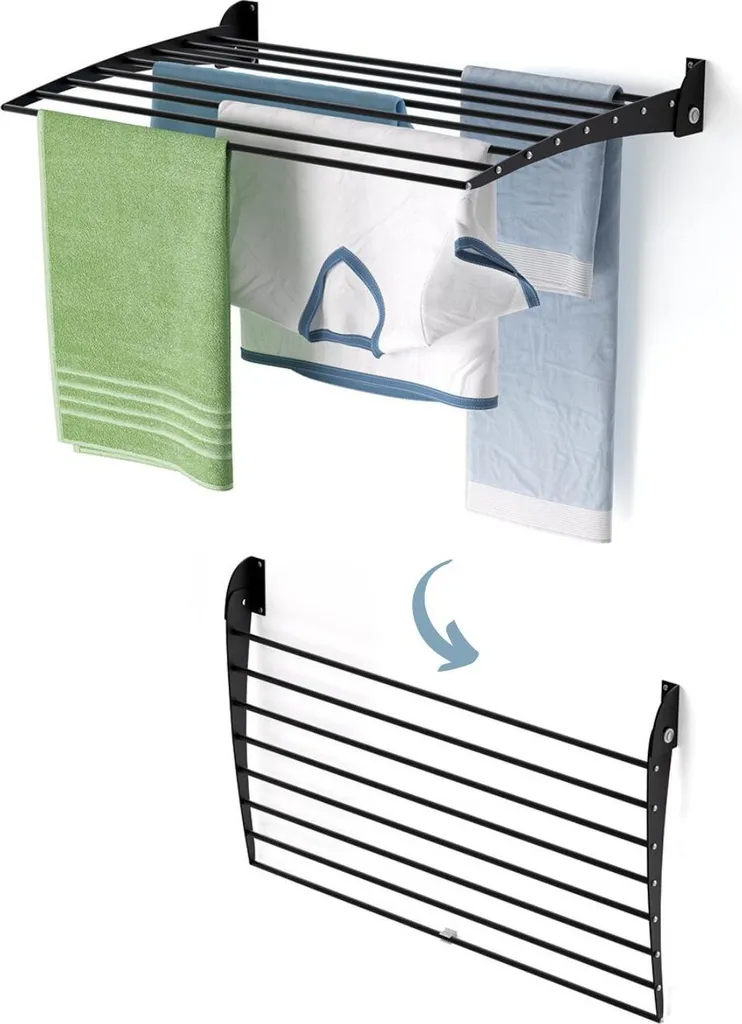 Scheda Tecnica Foxydry Fold Down 80 Black: Stendino a Parete