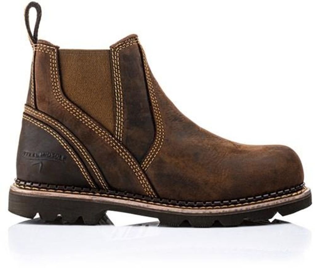 Buckler Arbeitsschuhe B1555SM SB Slip-on Braun Größe 43