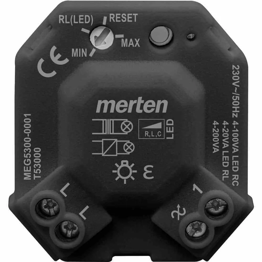 Variateur Tactile 4-200W MERTEN uni UP à Intensité Variable Silencieuse