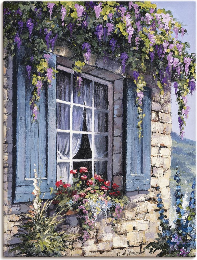 ARTland Leinwandbild Fenster I Größe: 60x80 cm