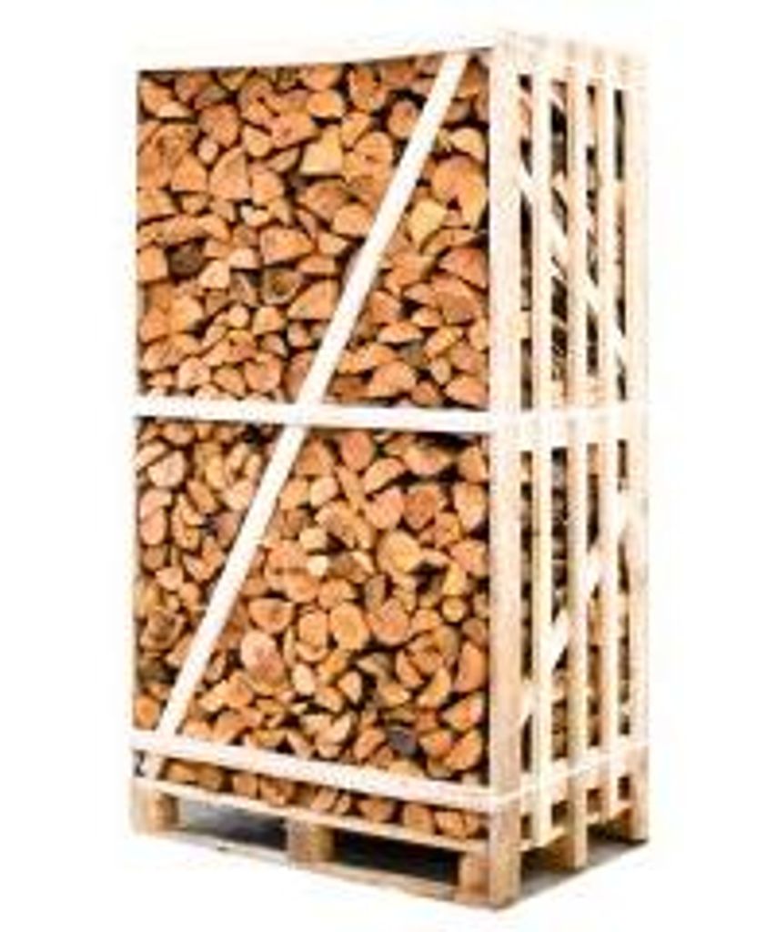 Palette kammergetrocknetes gespalten Erle Brennholz 25cm Produktbild 