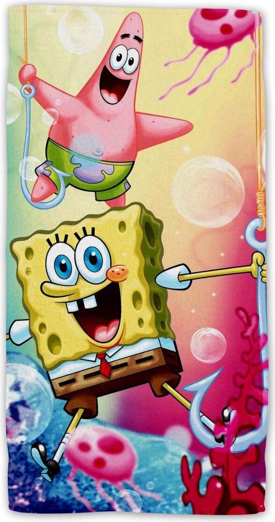 Sponge bob Baumwolle Strandtuch Frottee Badetuch mit Produktbild 