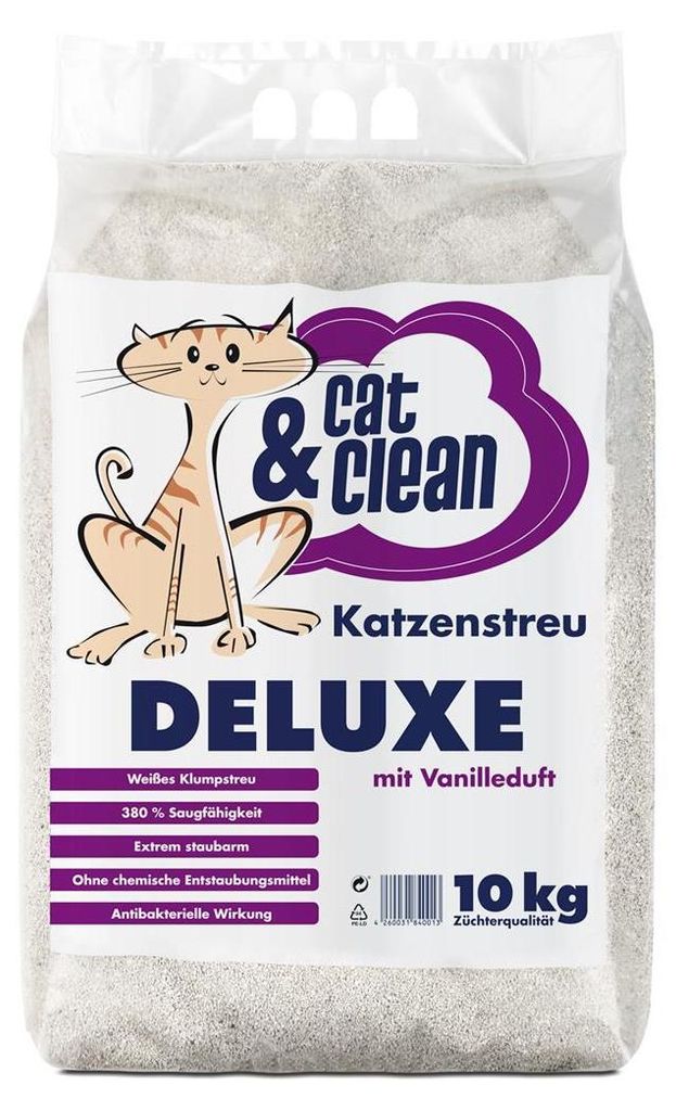 Cat & Clean Katzenstreu Deluxe mit Vanilleduft 10 kg Produktbild 