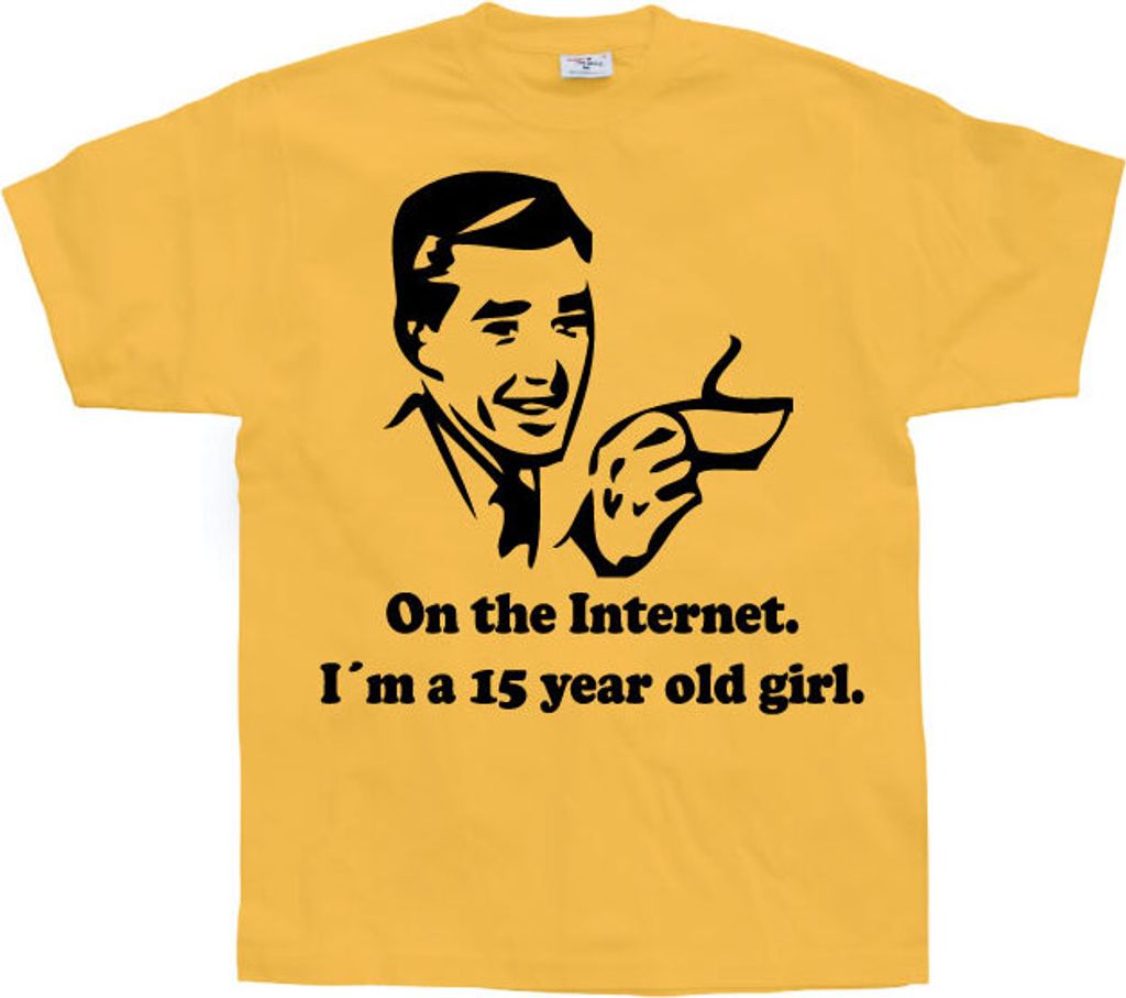 15 Year Old Girl On The Internet. - Small - Orange
