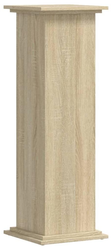 vidaXL Stojan na rostliny Sonoma dub 33x33x100 cm materiál Obrázek produktu 