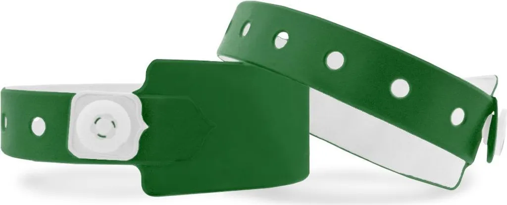 500 Braccialetti Verdi Party Vinile CombiCraft - Impermeabili 250x26mm