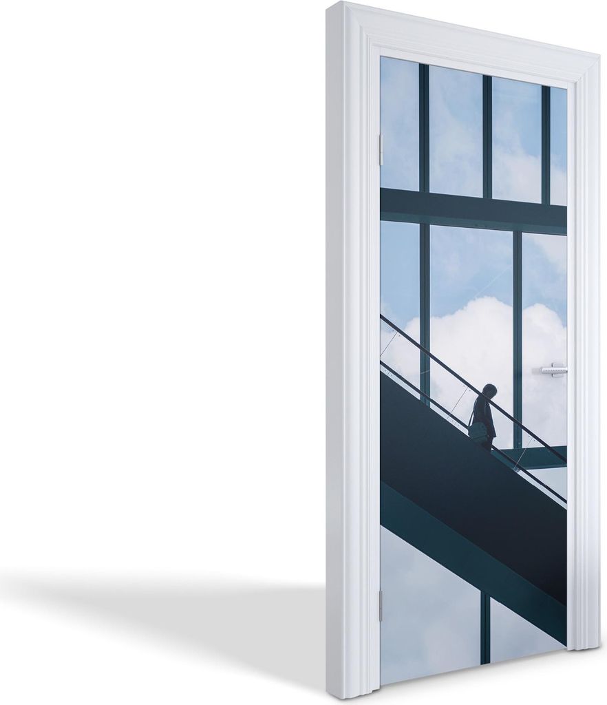 Türfolien Design Selbstklebende Wandsticker Türtapeten - Einsamkeit auf der Treppe - 75 x 205 cm