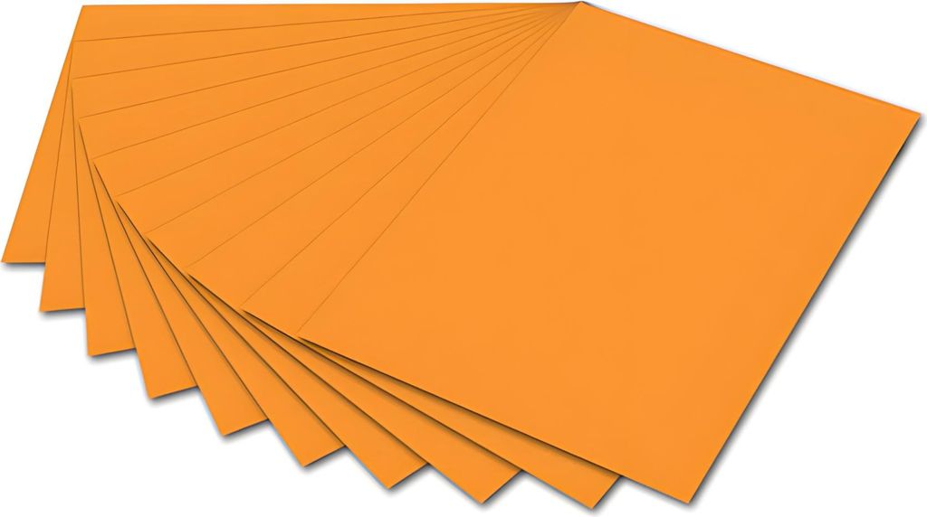 Folia Paper - Fotokarton Folia 2Z 50x70cm 300gr Nr17 Orange | 10 Stück