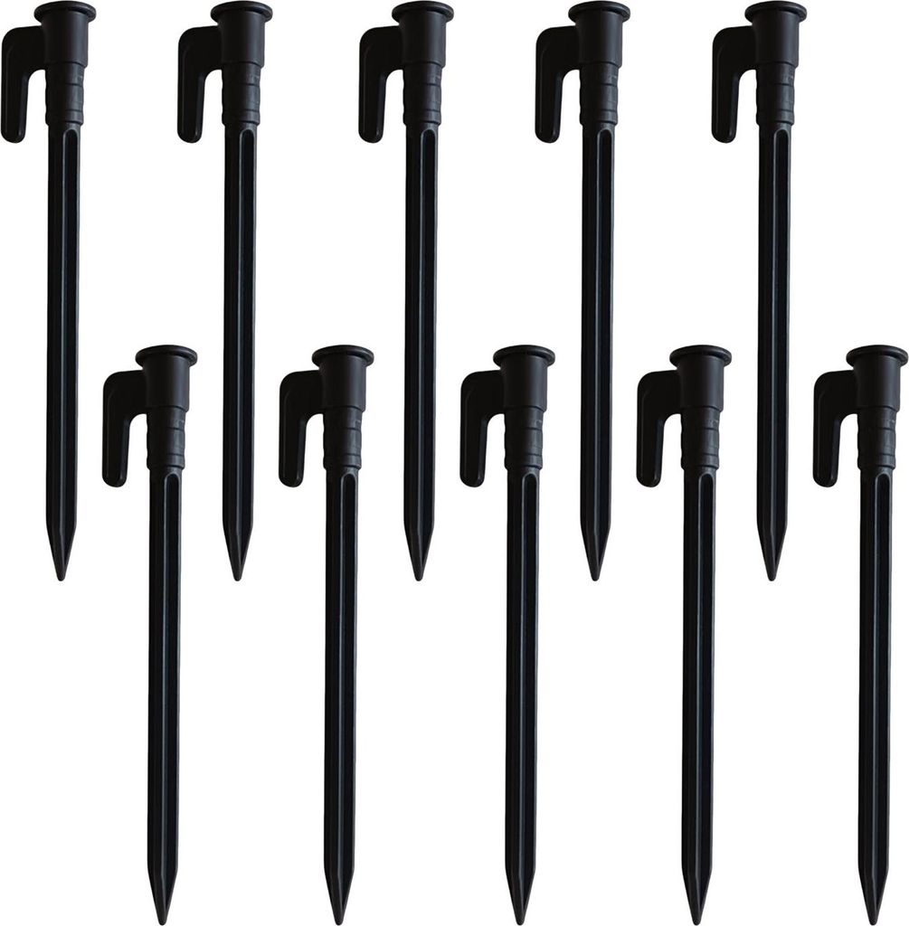 10 Stück Camping Zelthering Heavy Duty Multifunktionaler Outdoor Garten Hof Terrasse Rasen Plane Baldachin Winddicht Erdspieß Zelthering