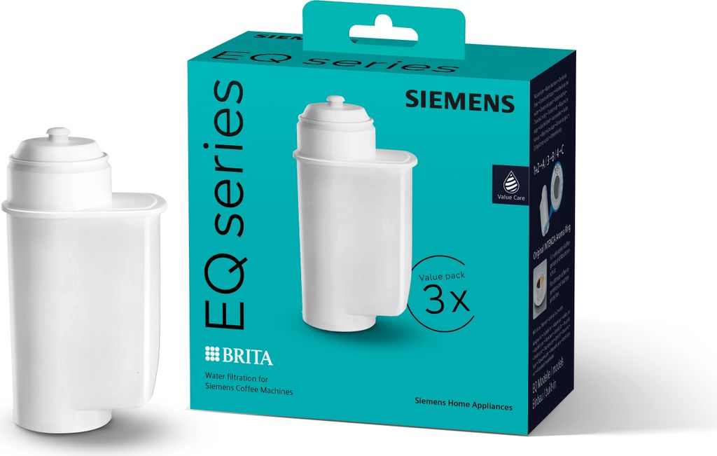 Siemens TZ70033A, Vodní filtr, Siemens, EQ, Bílá, 3 kusů, Obrázek produktu 