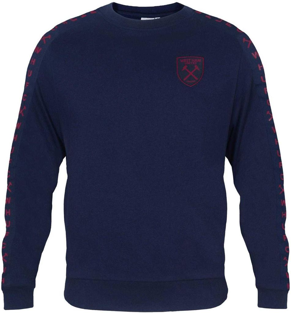 West Ham United FC - Sweatshirt für Herren, verklebt GF1298 (L) (Dunkles Marineblau)