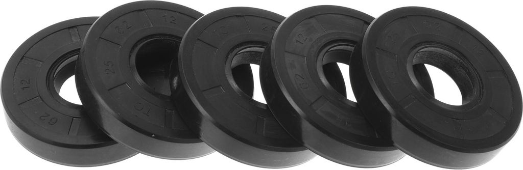 Öldichtung TC Dichtungsring Drehwellendichtung 25x62x12mm Hochdruck-Nitrilkautschuk Schwarz 5 Stück
