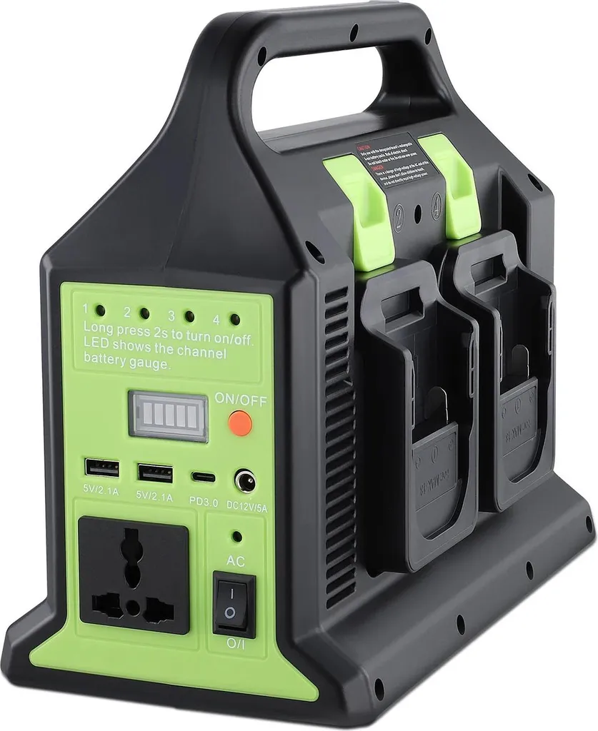 Onduleur de puissance 350W convertisseur 12V 220V avec prises - Vert