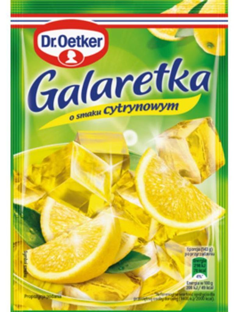 Želé s citronovou příchutí Dr. Oetker 72 g Obrázek produktu 