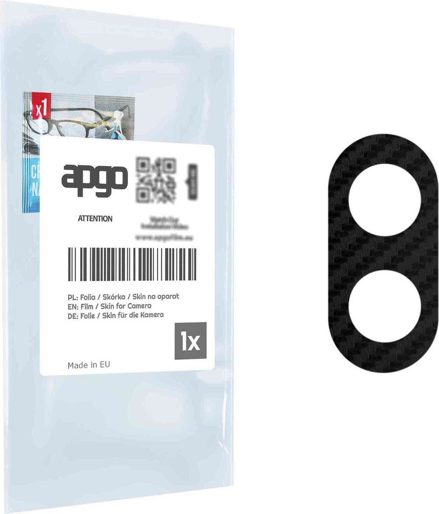 apgo Objektivschutz-Folie, Kameraschutz kompatibel mit Cubot X18 Plus, Carbon-Imitation, Rückseite Schutzfolie für Kamera-Insel, Hinten Folie, kr...