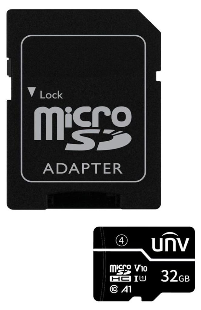 Uniview MicroSD-Speicherkarte 32GB C10 mit Adapter