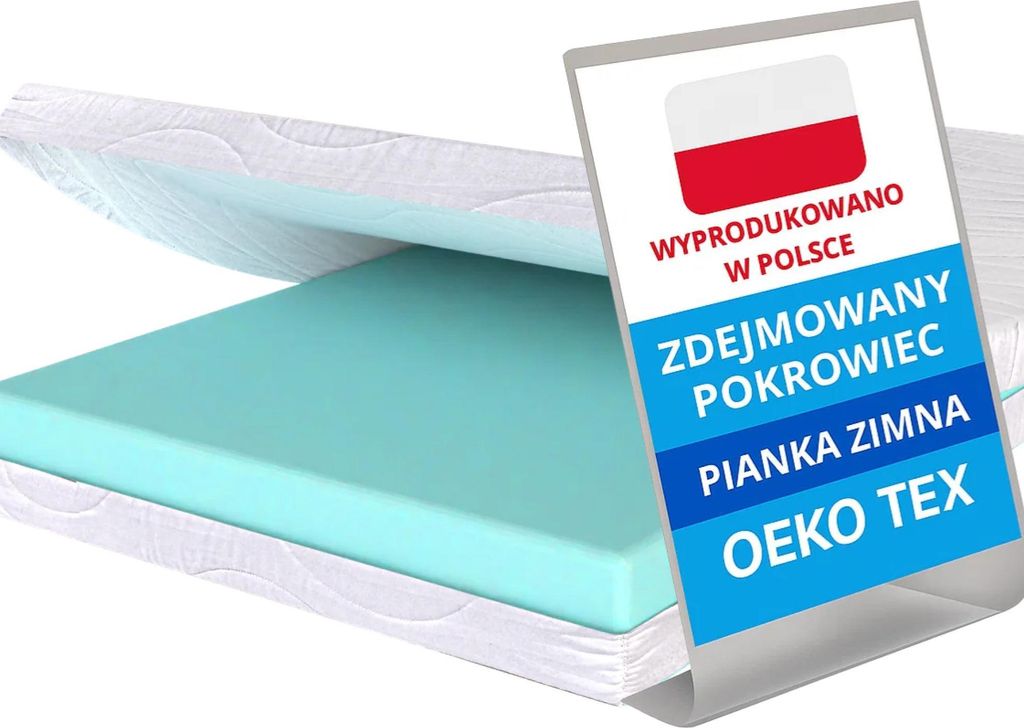 Pillows24 - Materac 90x200 H2 | Wysokość 13 cm | zimna Zdjęcie produktu 