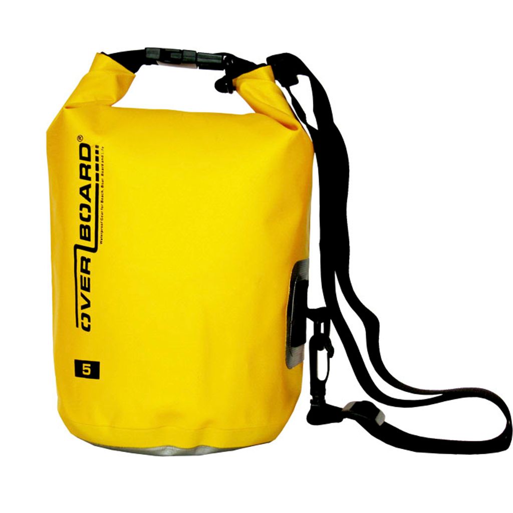 Overboard, Packsack, wasserdichter Packsack 5 Liter Gelb,