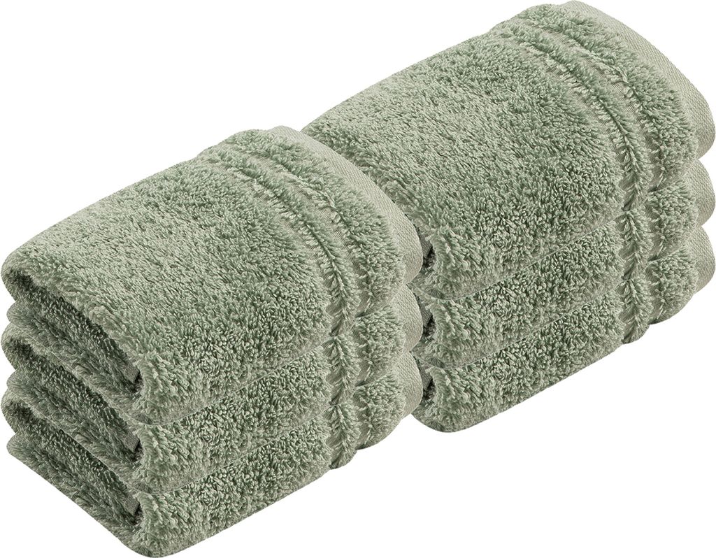 6er Pack Seiftuch Vienna Style Supersoft von der Marke Vossen 30 x 30 cm