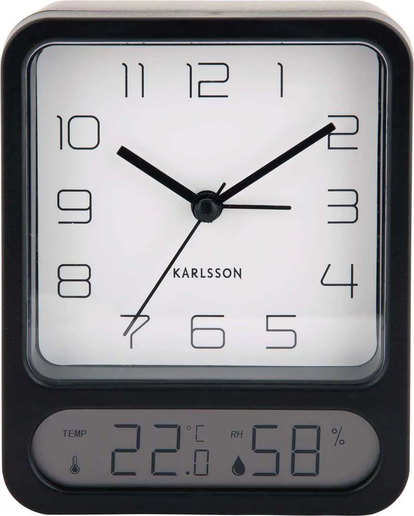 Horloge réveil DOU pour chambre et bureau - Suivi température et humidité