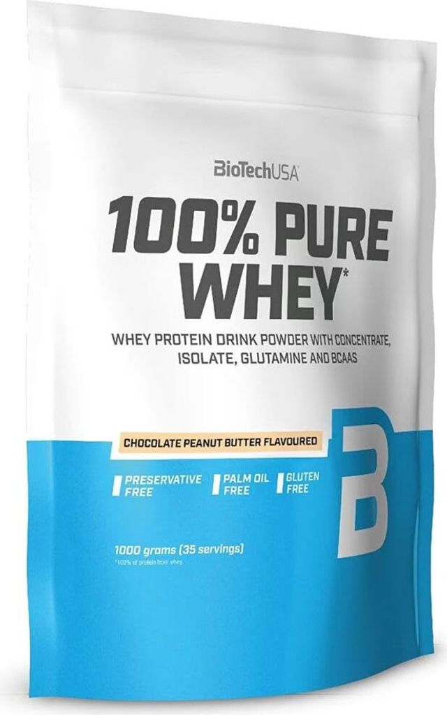 BioTech 100% Pure Whey 1000g - Chocolate Peanut Butter Produktbild 