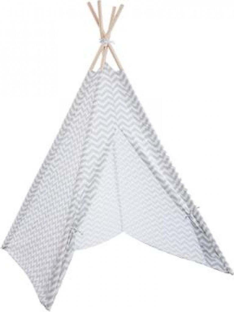 'atmosphera' Tipi Kinderspielezelt Spielzelt für Kinder Zelt Deko - Höhe 160cm (Grau)